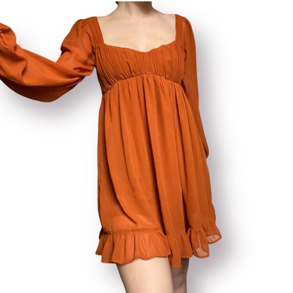 Abercrombie & fitch long sleeve flowy dress - Picture 3 of 5